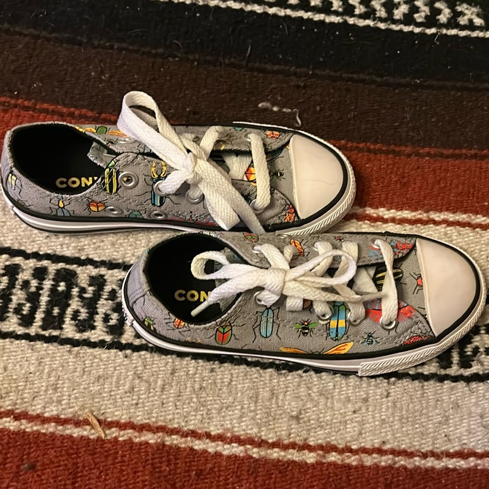 Converse kids shoes. Size 11. Bug pattern